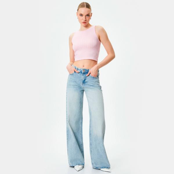 Maiou pentru femei Koton 4SAK10088EK XL/ Pink photo 5 Maiou pentru femei Koton 4SAK10088EK XL/ Pink photo 5