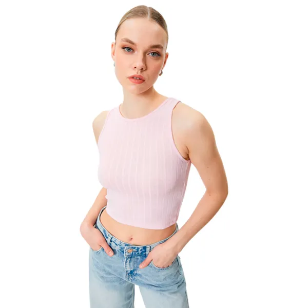 Maiou pentru femei Koton 4SAK10088EK XS/ Pink photo 3 Maiou pentru femei Koton 4SAK10088EK XS/ Pink photo 3