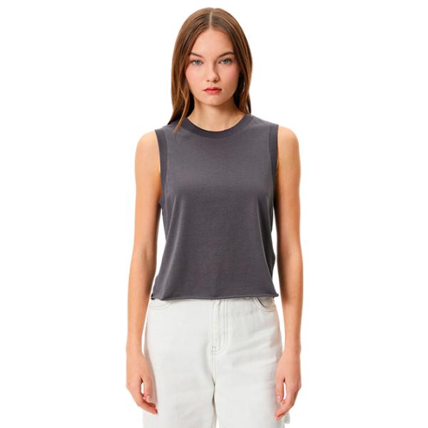 Майка для женщин Koton 4SAL30005IK S/ Серый photo 1 Майка для женщин Koton 4SAL30005IK S/ Серый photo 1