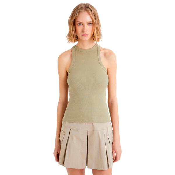 Maiou pentru femei Koton 4SAK10471EK XS/ Khaki photo 1 Maiou pentru femei Koton 4SAK10471EK XS/ Khaki photo 1