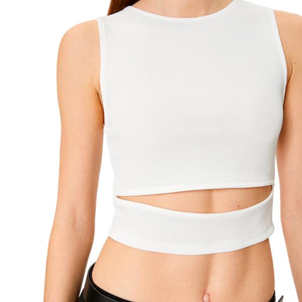 Maiou pentru femei Koton 4SAL30107IK S/ White photo 4 Maiou pentru femei Koton 4SAL30107IK S/ White photo 4