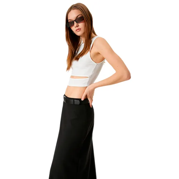 Maiou pentru femei Koton 4SAL30107IK XS/ White photo 3