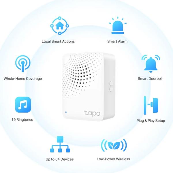 Интеллектуальный центр TP-Link Tapo H100 Белый photo 3