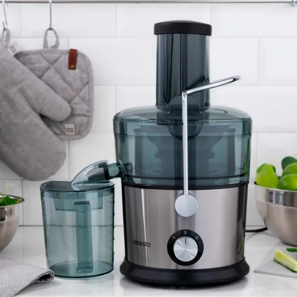 Storcator de fructe Ardesto JEG-800 Centrifugă / 1100 W / Black Silver photo 13