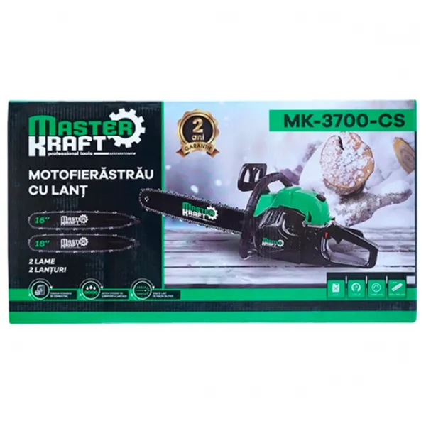 Цепная пила Kraft MK3700CS бензиновая/ Зелёный photo 8 Цепная пила Kraft MK3700CS бензиновая/ Зелёный photo 8