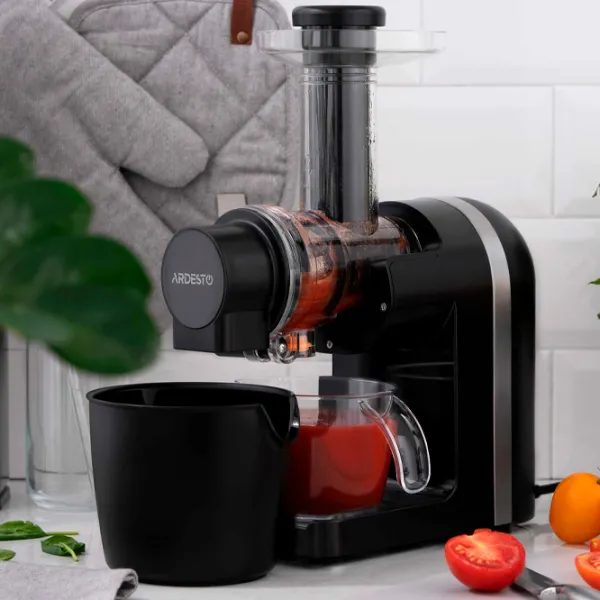 Storcator de fructe Ardesto JEG-1500S Cu melc / 200 W / Silver Black photo 11
