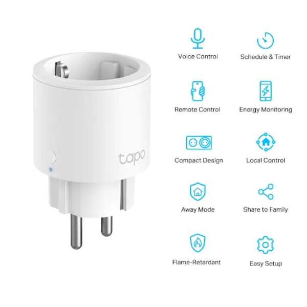 Smart priza TP-Link Tapo P115 Белый photo 3