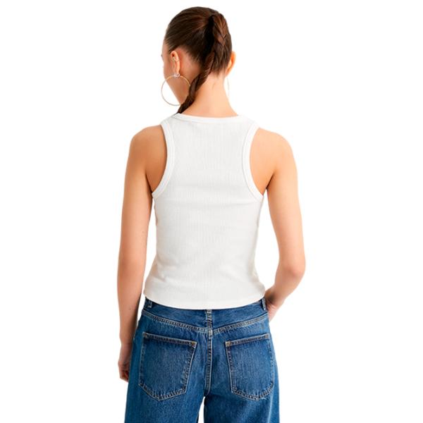 Maiou pentru femei Koton 4SAL30065IK L/ White photo 2 Maiou pentru femei Koton 4SAL30065IK L/ White photo 2