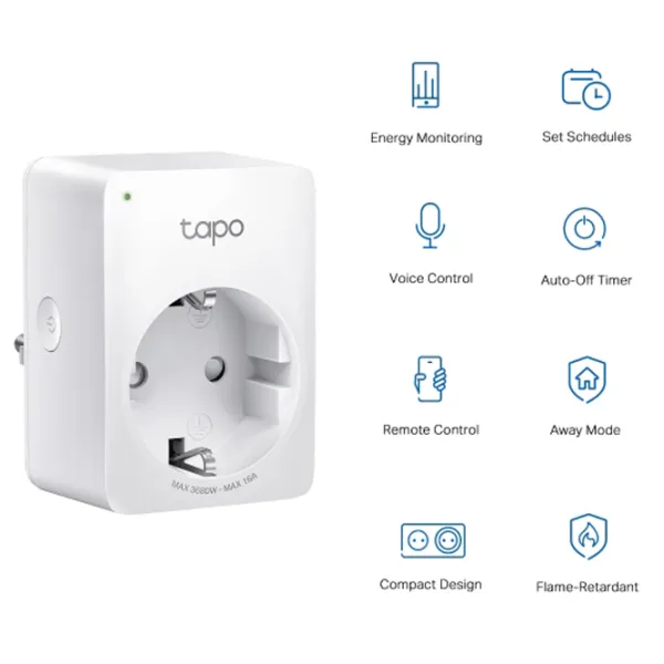 Smart priza TP-Link Tapo P110 Белый photo 2