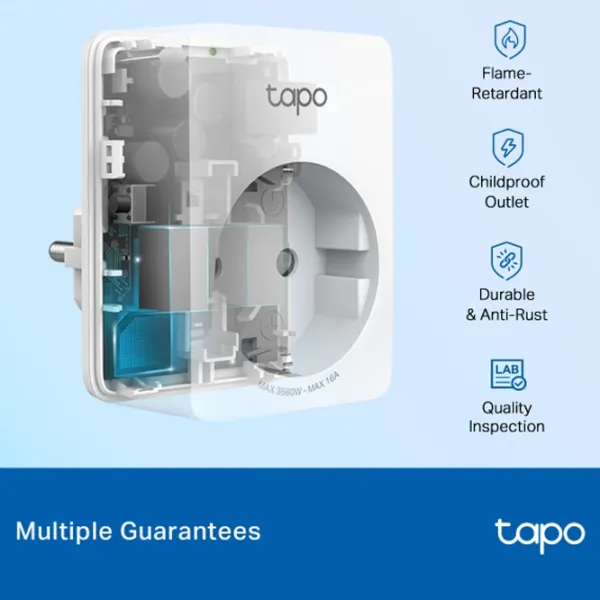 Smart priza TP-Link Tapo P110 Белый photo 3