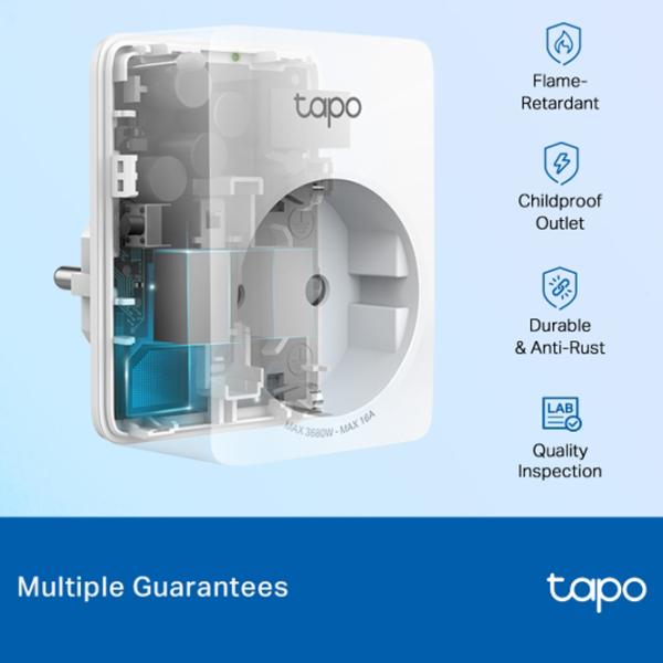 Smart priza TP-Link Tapo P110 Белый photo 3