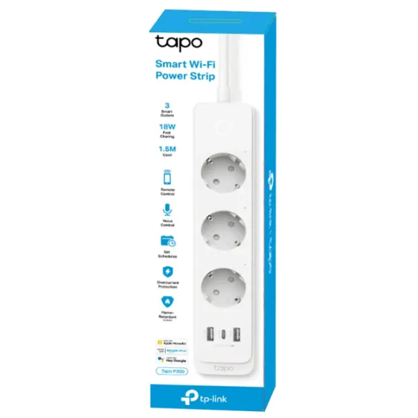 Smart priza TP-Link Tapo P300 Белый photo 3