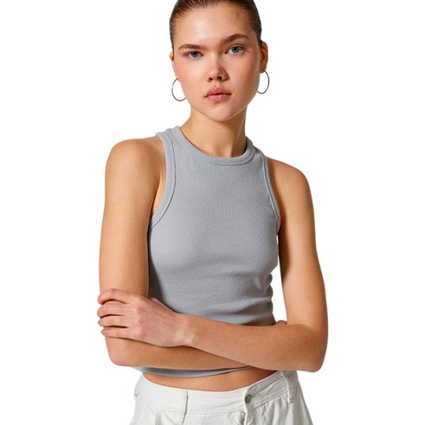 Maiou pentru femei Koton 4SAL30065IK L/ Grey photo 3