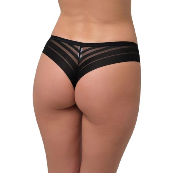 Chiloți pentru femei Milavitsa 265390 110/ Black/ Tanga photo 3