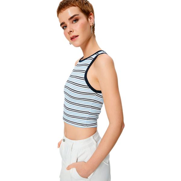 Maiou pentru femei Koton 4SAL30095IK L/ Blue photo 3 Maiou pentru femei Koton 4SAL30095IK L/ Blue photo 3