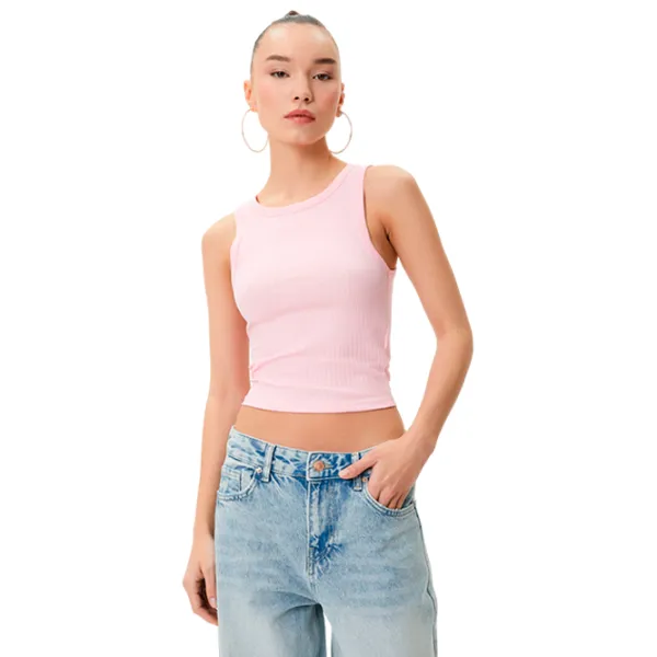 Maiou pentru femei Koton 4SAL30089IK L/ Pink photo 3 Maiou pentru femei Koton 4SAL30089IK L/ Pink photo 3