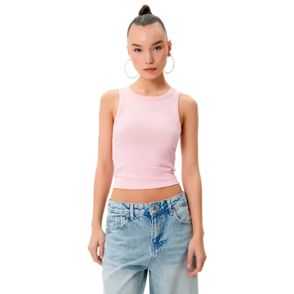 Майка для женщин Koton 4SAL30089IK M/ Розовый photo 1 Майка для женщин Koton 4SAL30089IK M/ Розовый photo 1