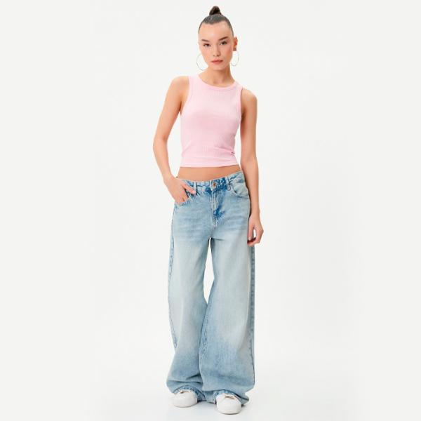 Майка для женщин Koton 4SAL30089IK M/ Розовый photo 5 Майка для женщин Koton 4SAL30089IK M/ Розовый photo 5