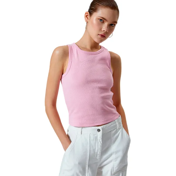 Майка для женщин Koton 4SAL30006IK S/ Розовый photo 3 Майка для женщин Koton 4SAL30006IK S/ Розовый photo 3