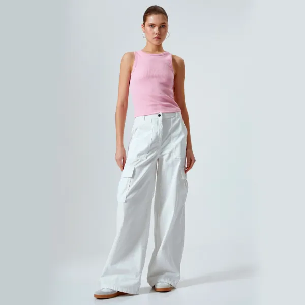 Майка для женщин Koton 4SAL30006IK S/ Розовый photo 5 Майка для женщин Koton 4SAL30006IK S/ Розовый photo 5