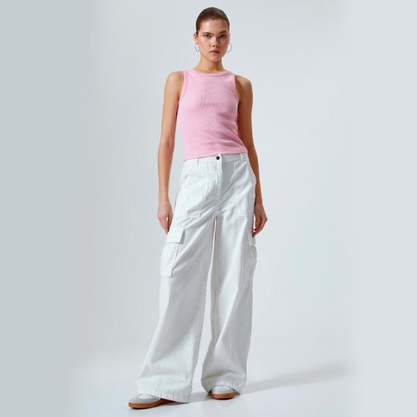 Майка для женщин Koton 4SAL30006IK S/ Розовый photo 5 Майка для женщин Koton 4SAL30006IK S/ Розовый photo 5