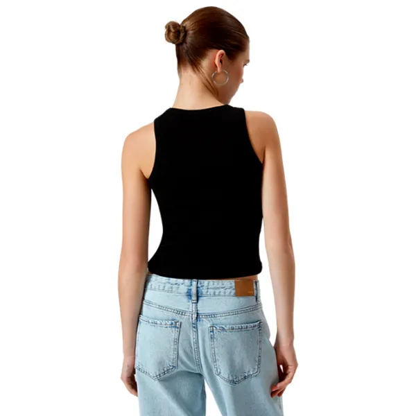 Maiou pentru femei Koton 4SAL30006IK XS/ Black photo 2 Maiou pentru femei Koton 4SAL30006IK XS/ Black photo 2
