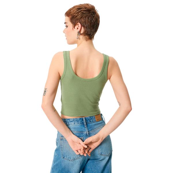 Maiou pentru femei Koton 4SAL30009IK XS/ Khaki photo 2 Maiou pentru femei Koton 4SAL30009IK XS/ Khaki photo 2