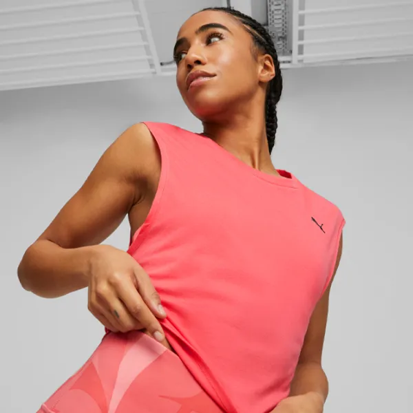 Майка для женщин Puma Studio Skimmer Tee XS/ Кораллово-розовый photo 3