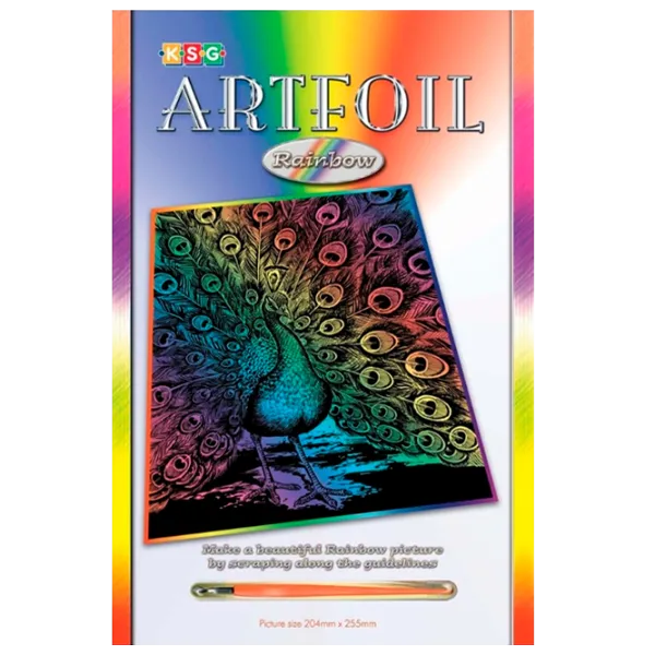 Set de creație Sequin Art Artfoil Rainbow Peacock SQ0543 8+/ Multicolor Multicolor photo 1