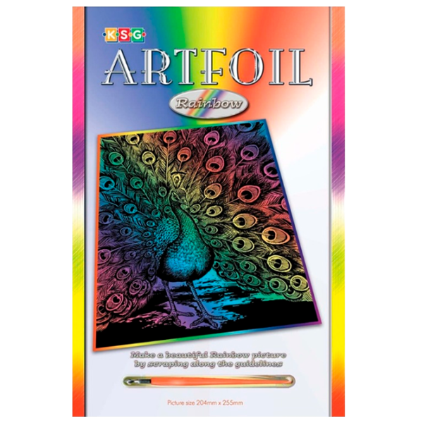 Set de creație Sequin Art Artfoil Rainbow Peacock SQ0543 8+/ Multicolor Multicolor photo 1