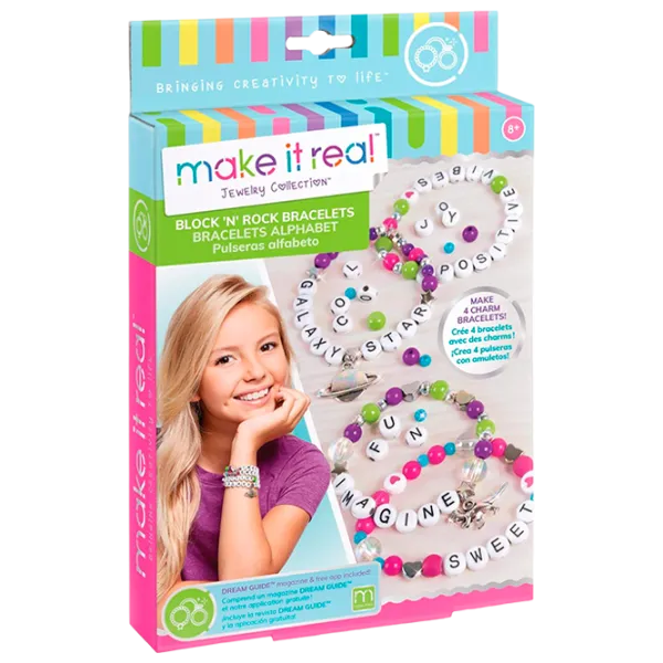 Креативный набор Make It Real Jewelry Collection Block & Rock Charm bracelets 1205 8+/ Разноцветный Разноцветный photo 1