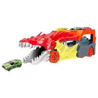 Грузовик Hot Wheels Разъярённый дракон с хранилищем для машинок GTK42 Черный Красный