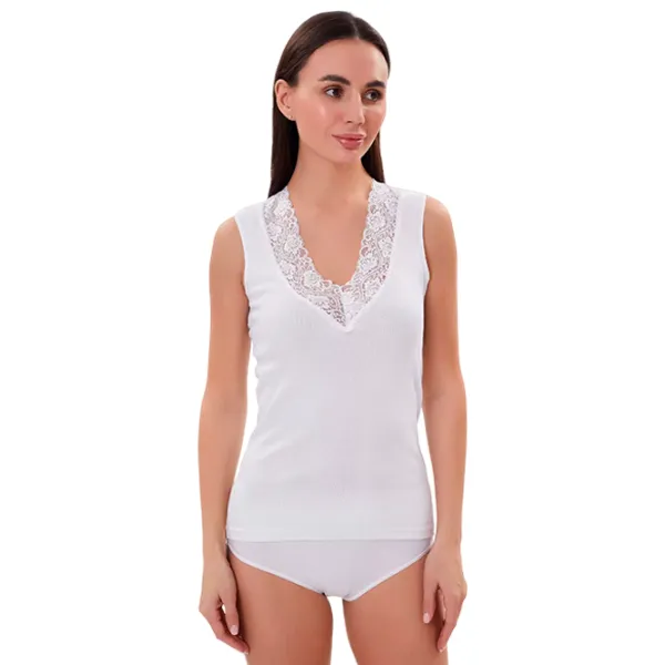 Maiou pentru femei Oztas 2079 L/ White photo 1