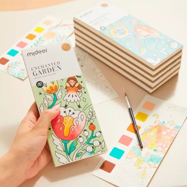 Креативный набор Mideer Watercolour Painting Заколдованный сад MD4195 3+/ Разноцветный Разноцветный photo 4