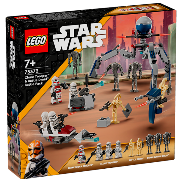 Constructor LEGO Clone Trooper & Battle Droid Battle Pack Figuri/ Multicolor photo 1