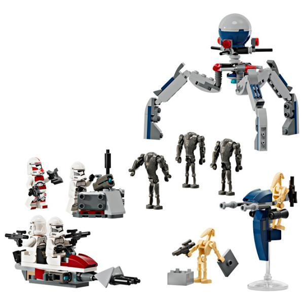 Constructor LEGO Clone Trooper & Battle Droid Battle Pack Figuri/ Multicolor photo 2