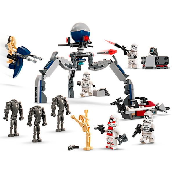 Constructor LEGO Clone Trooper & Battle Droid Battle Pack Figuri/ Multicolor photo 3