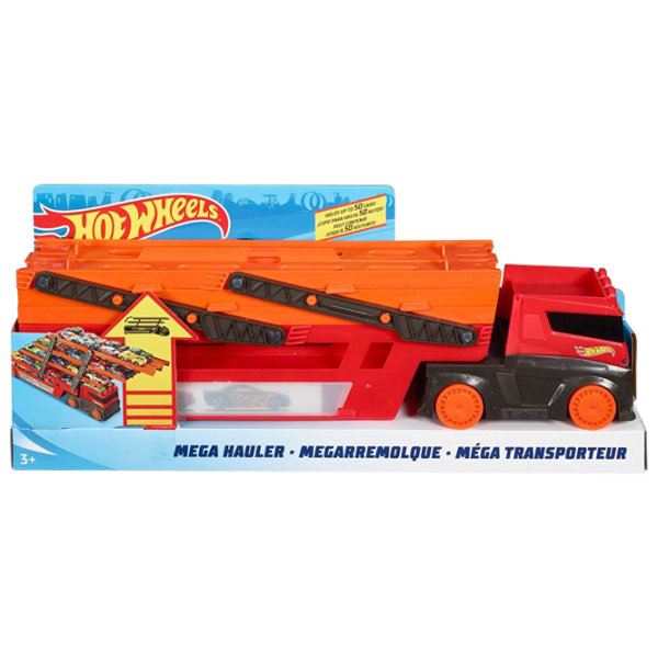 Грузовик Mattel Mega Transportator GHR48 Черный Красный photo 1