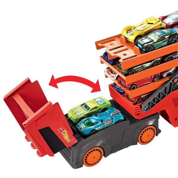 Грузовик Mattel Mega Transportator GHR48 Черный Красный photo 3