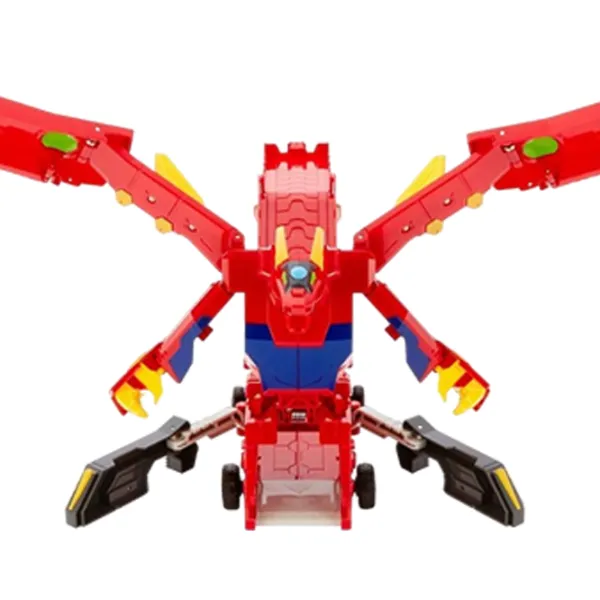 Машина-трансформер Mattel Mecard Mega Dragon Turning Mecard FWY67 Черный Красный photo 3