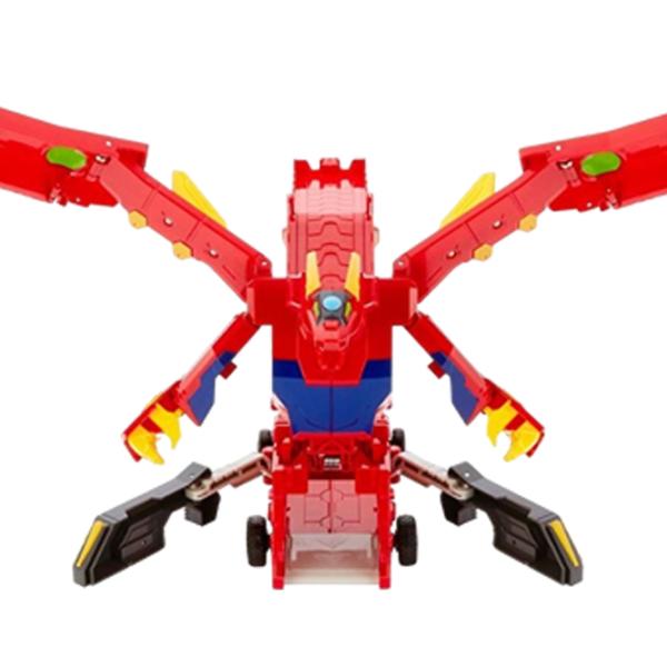 Машина-трансформер Mattel Mecard Mega Dragon Turning Mecard FWY67 Черный Красный photo 3
