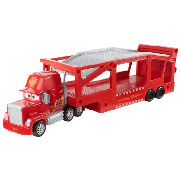 Грузовик Mattel Cars Mack Transporter HDN03 Серый Красный photo 1