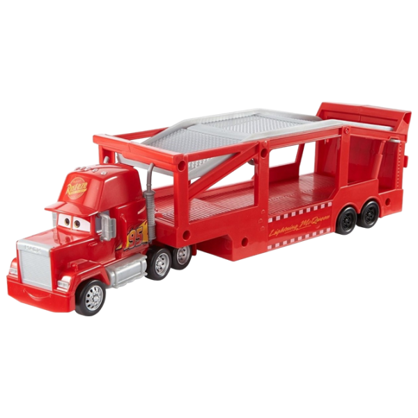 Грузовик Mattel Cars Mack Transporter HDN03 Серый Красный photo 1
