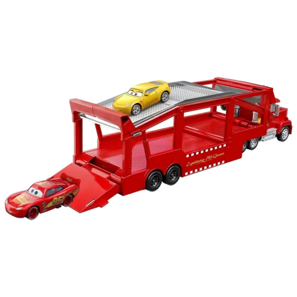 Грузовик Mattel Cars Mack Transporter HDN03 Серый Красный photo 3