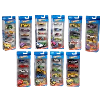 Комплект машин Mattel Hot Wheels 1806 Черный Разноцветный