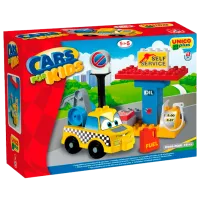 Конструктор Androni Автозаправка Автомобиль/ Разноцветный