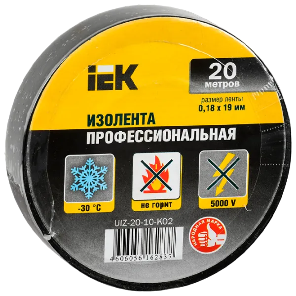 Bandă izolantă IEK UIZ-20-10-K02 PVC photo 1