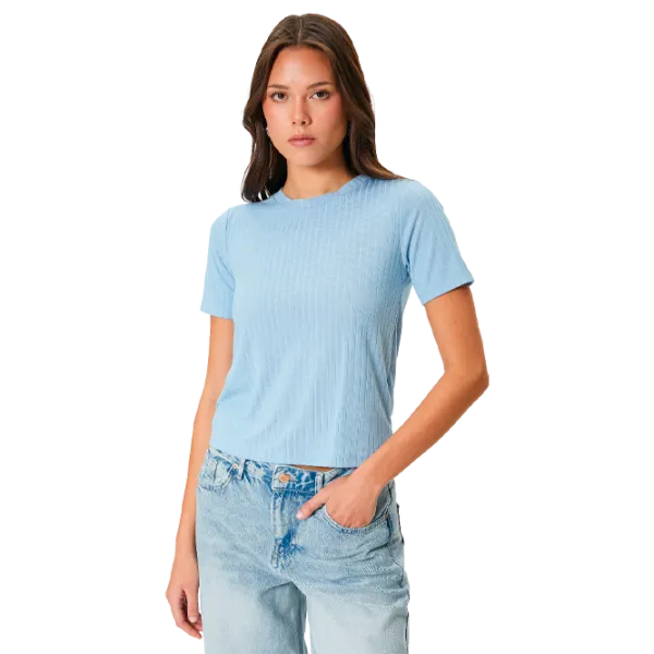 Tricou pentru femei Koton 4SAK50238EK 75% poliester/ Blue photo 1