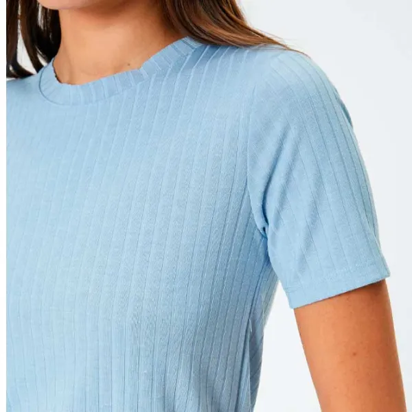 Tricou pentru femei Koton 4SAK50238EK 75% poliester/ Blue photo 5