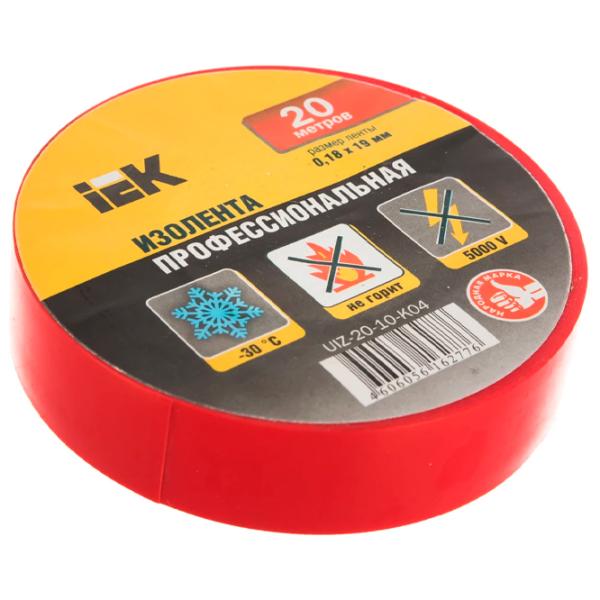 Изолента IEK UIZ-20-10-K04 ПВХ photo 1